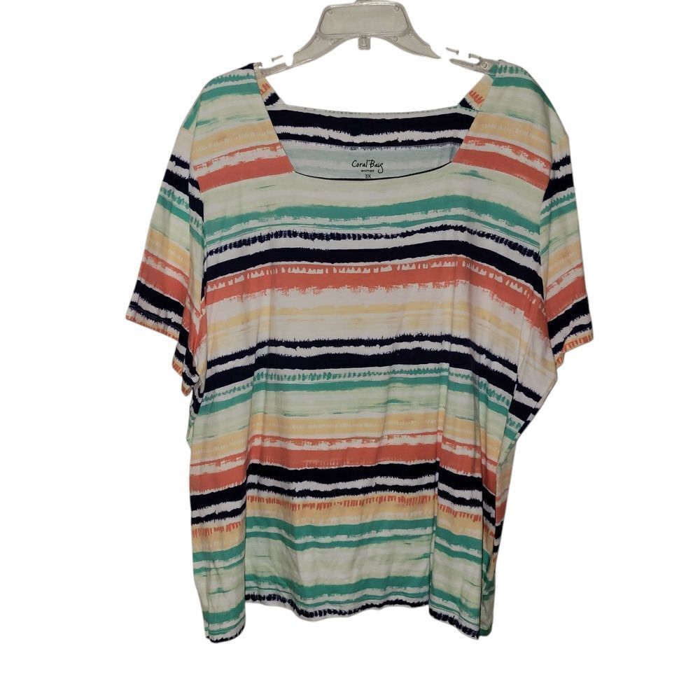Carol BAY Multicolor Striped Women's Top SIZE 3X